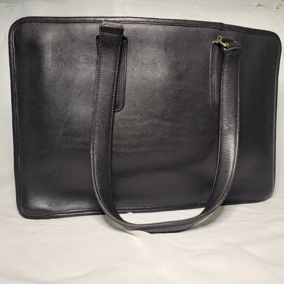 Vintage Coach Marketing Tote | Black Leather Briefcase | Made in NYC - Picture 3 of 6